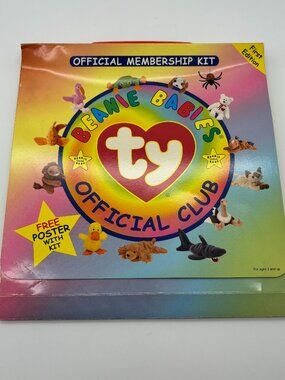 Ty Beanie Babies Official Club Membership Kit First Edition OPENED